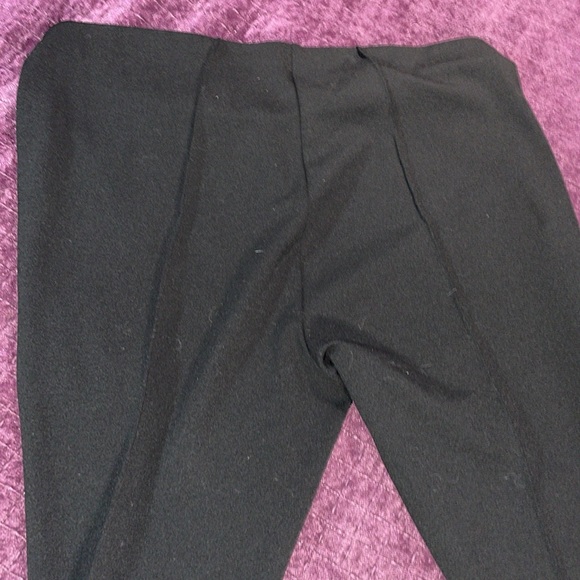 Black ladies wide leg capris no tag lines NWOT see pics for size - Picture 6 of 10